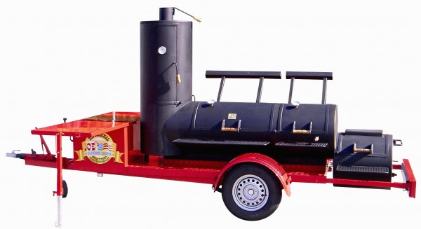 Joe&#039;s Barbeque Smoker | 24&#039;&#039; Extended Catering Smoking Trailer