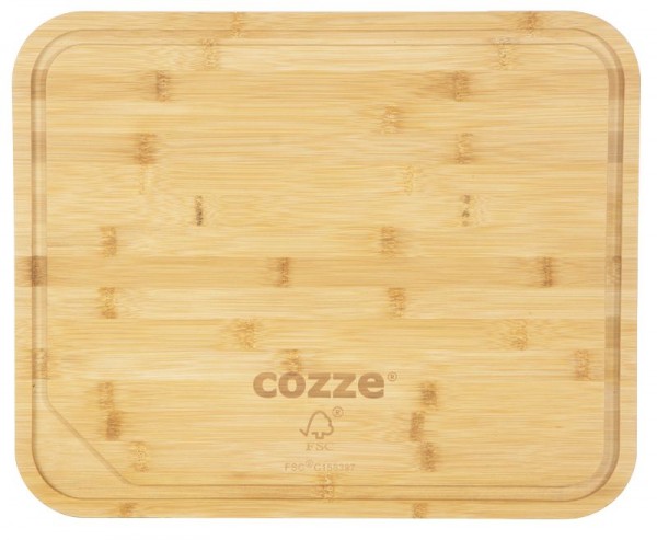COZZE® Pizza Schneidebrett Ø 430x350x20 mm Bambus