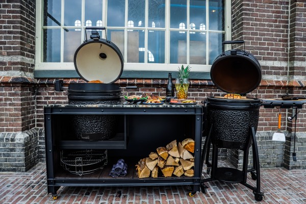 iQ Grills Rustikale Outdoor Küche mit 3 cm Marmor Arbeitsplatte