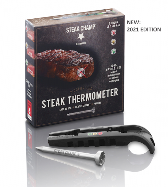 Steak Champ 3-Color LED Steak-Thermometer